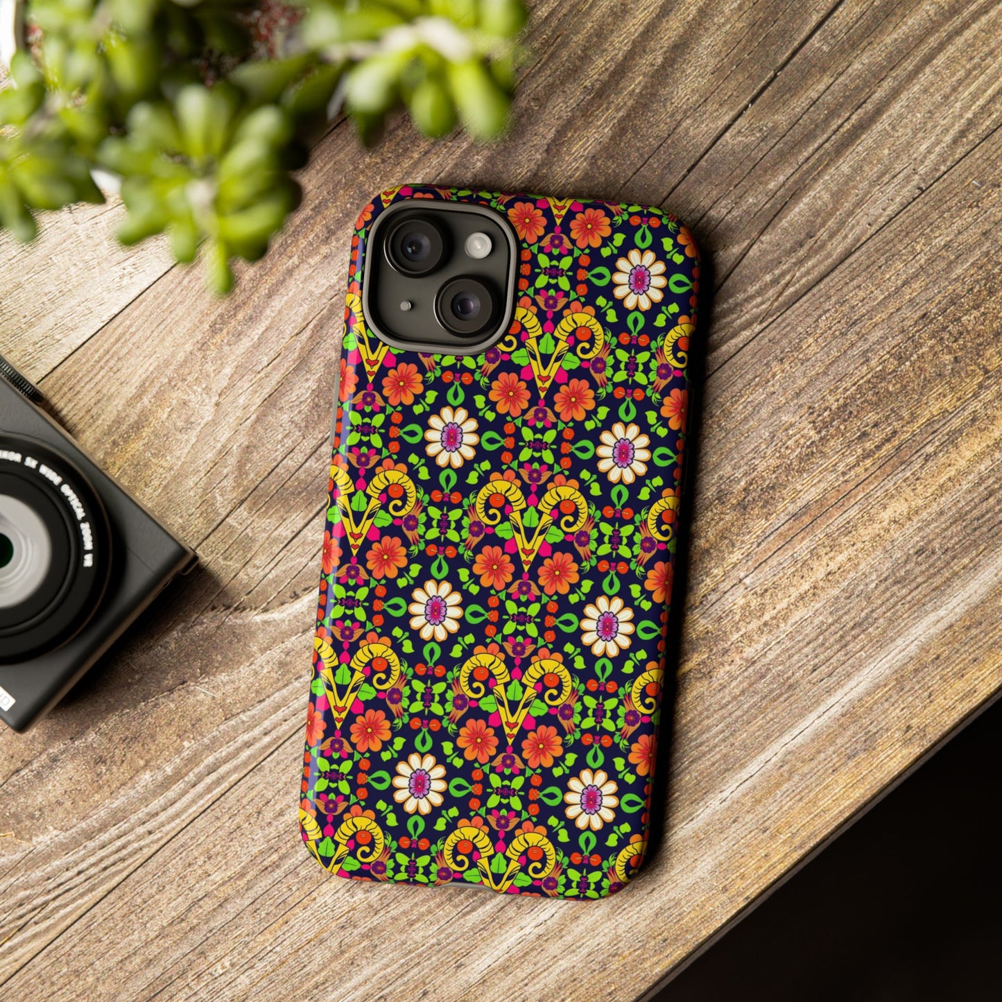 Tough Cases, Aries, Zodiac v4, Flower Pattern