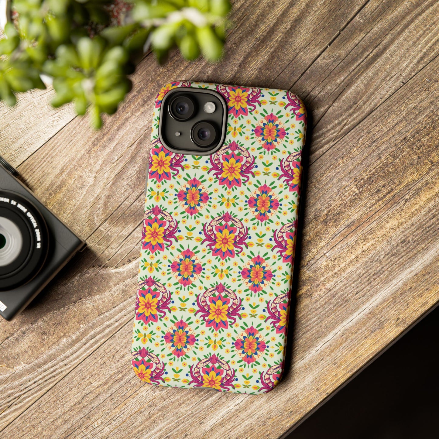 Tough Cases, Cancer, Zodiac v3, Flower Pattern