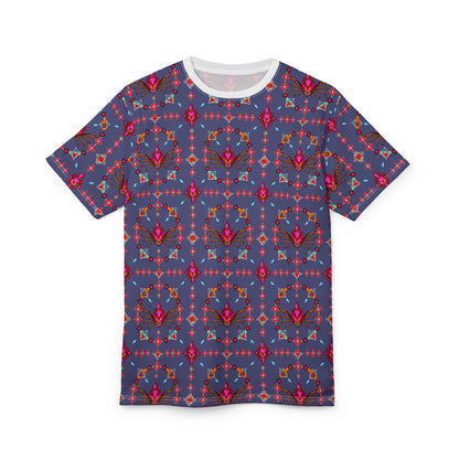 Unisex Cut & Sew T-Shirt, (AOP), Scorpio, Zodiac v2, Jewels Pattern