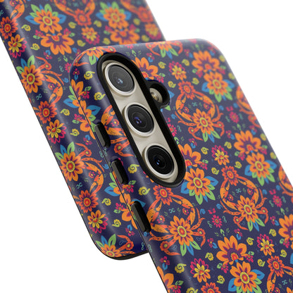 Tough Cases, Cancer, Zodiac, Flower Pattern