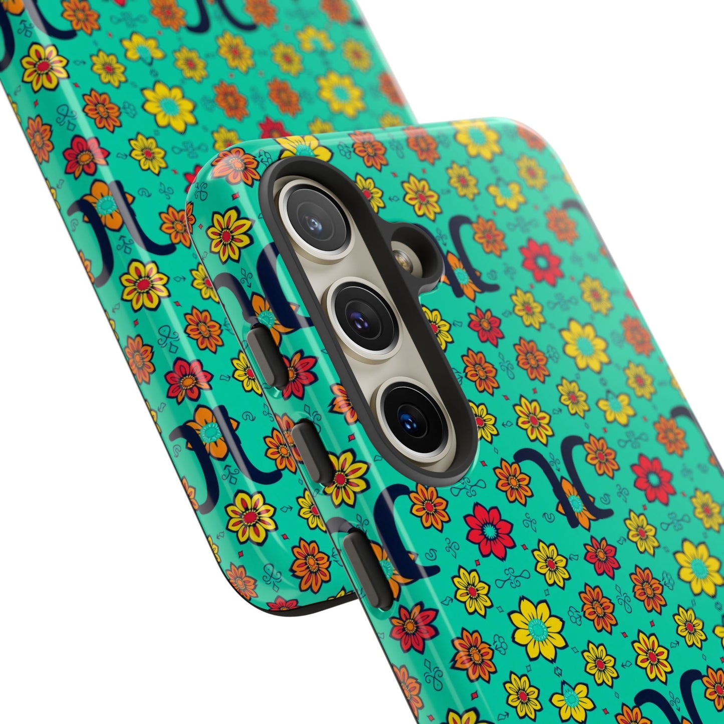 Tough Cases, Aquarius, Zodiac v2, Flower Pattern