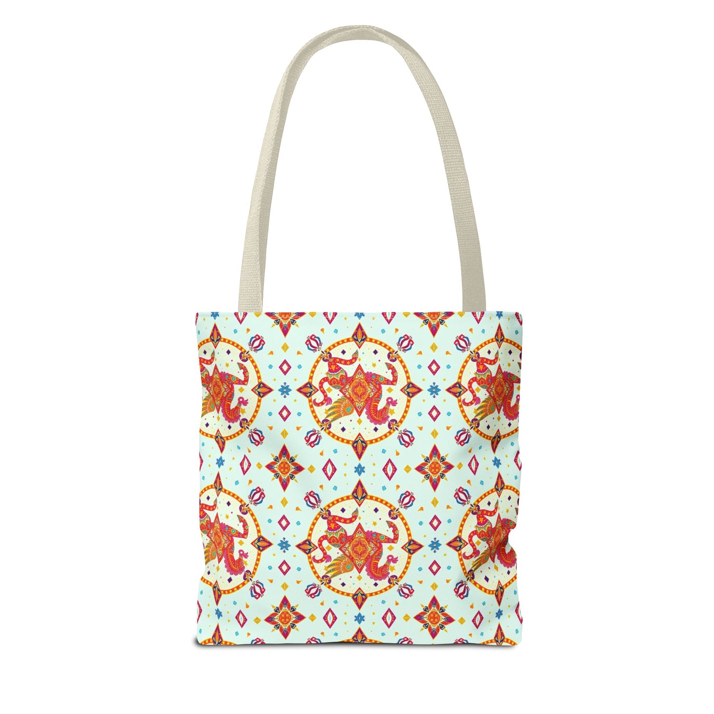 Tote Bag (AOP), Aquarius, Zodiac v1, Jewel Pattern