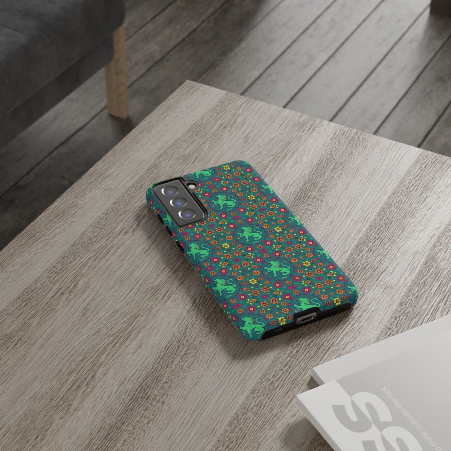 Tough Cases, Leo, Zodiac v3, Flower Pattern