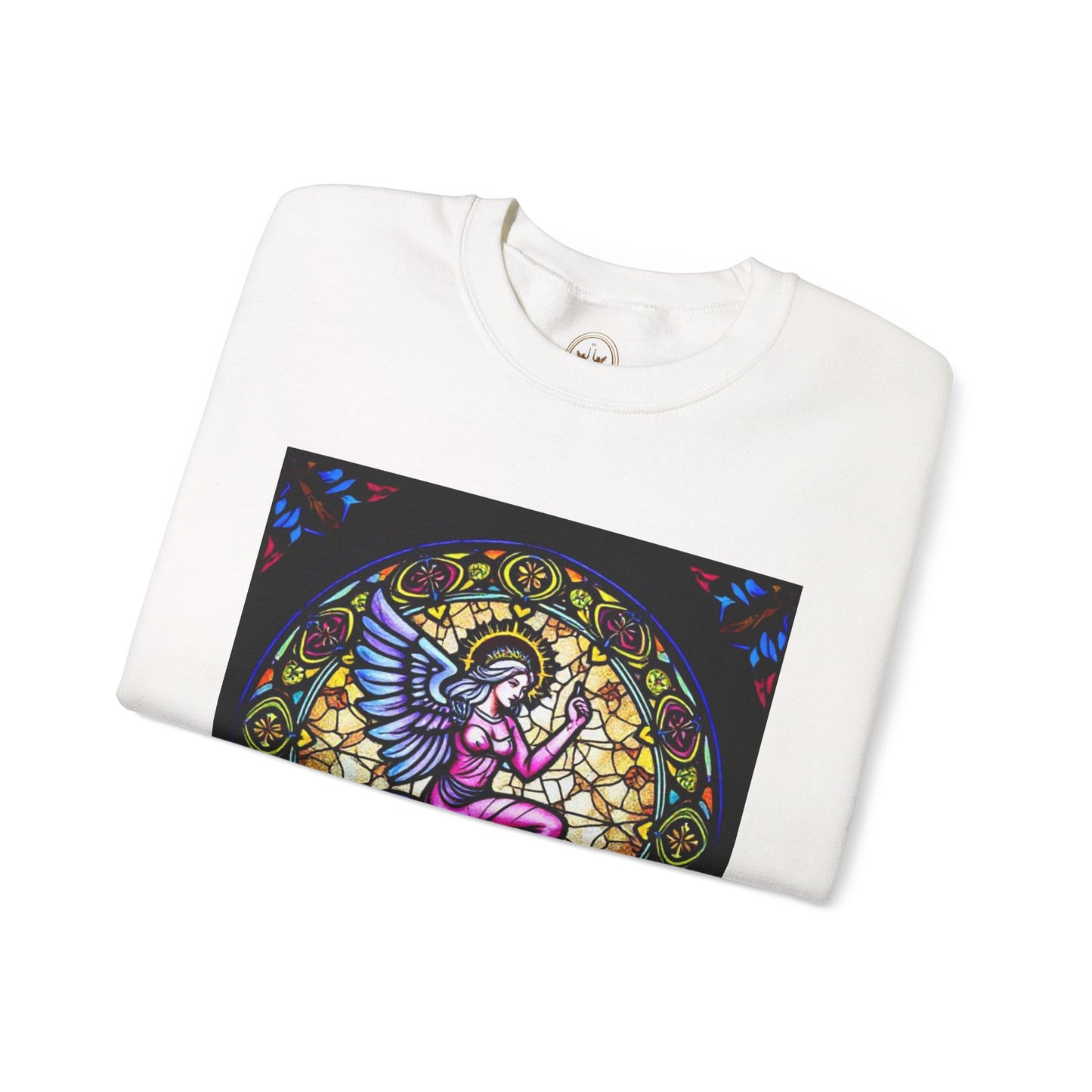 Unisex Heavy Blend™ Crewneck Sweatshirt, Glass 1, Virgo Zodiac Design