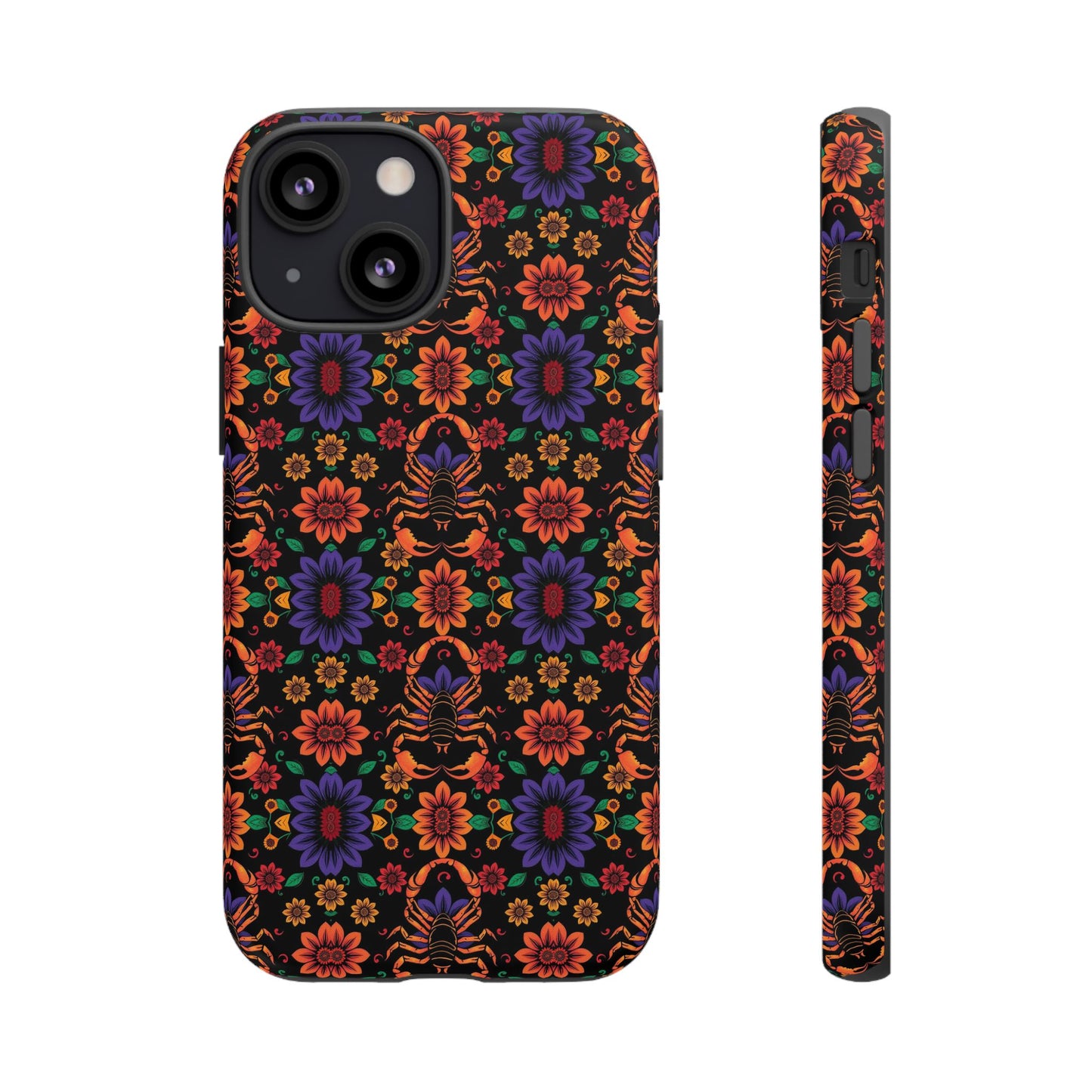 Tough Cases, Scorpio, Zodiac, Flower Pattern