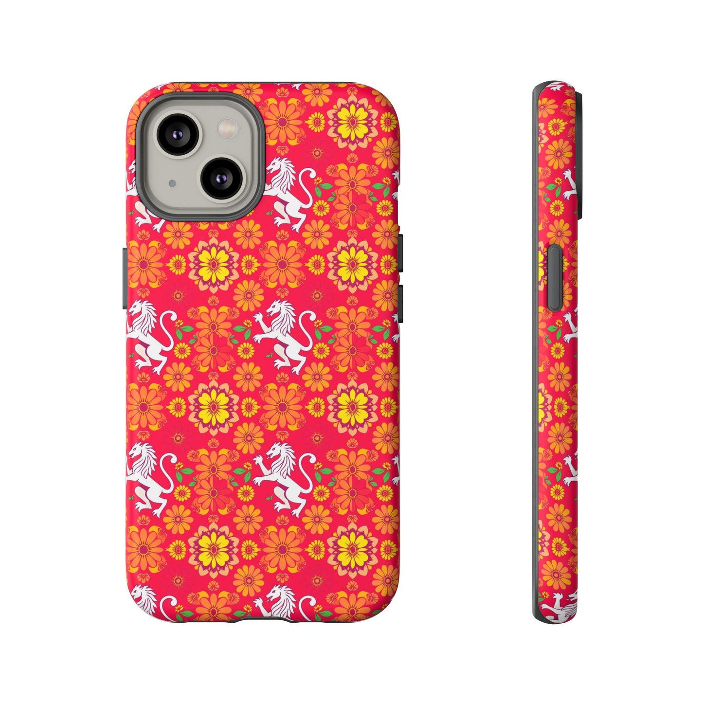 Tough Cases, Leo, Zodiac v4, Flower Pattern