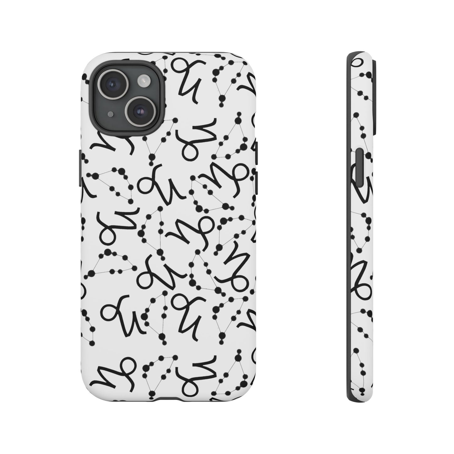 Tough Cases with the Capricorn Zodiac sign for iPhone, Samsung Galaxy, and Google Pixel devices