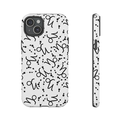 Tough Cases with the Capricorn Zodiac sign for iPhone, Samsung Galaxy, and Google Pixel devices