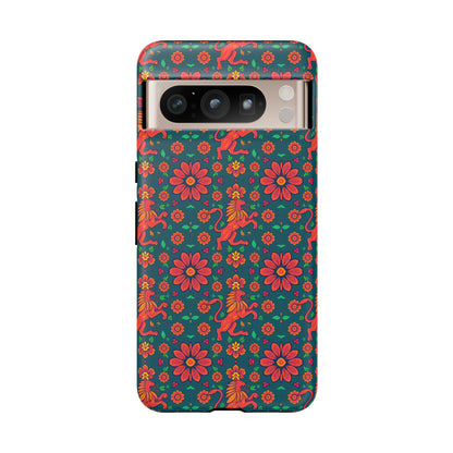 Tough Cases, Leo, Zodiac v2, Flower Pattern