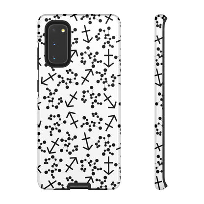 Tough Cases with the Sagittarius Zodiac sign for iPhone, Samsung Galaxy, and Google Pixel devices