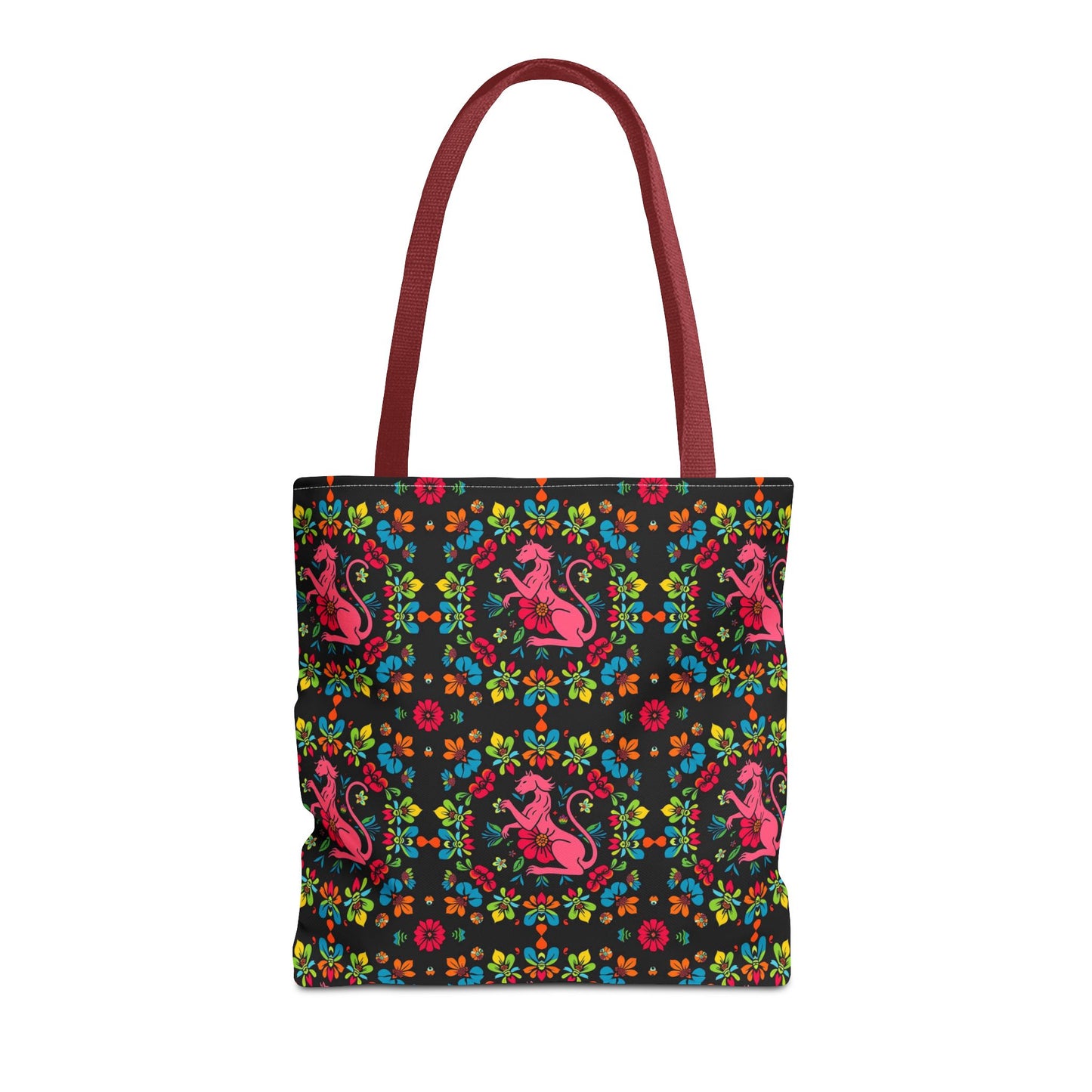 Tote Bag, (AOP), Virgo, Zodiac v6, Flower Pattern