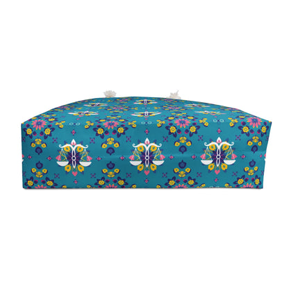 Weekender Bag, Libra, Zodiac v2, Flower Pattern