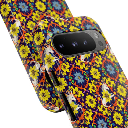 Tough Cases, Aquarius, Zodiac v3, Flower Pattern