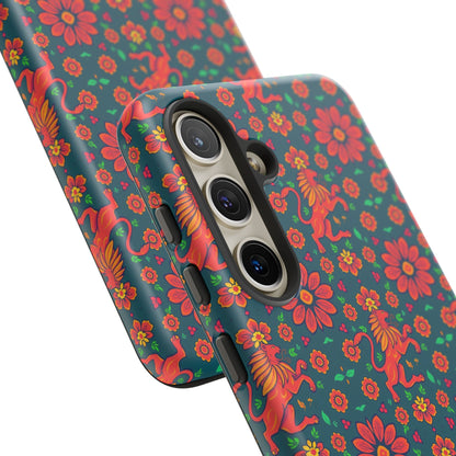 Tough Cases, Leo, Zodiac v2, Flower Pattern