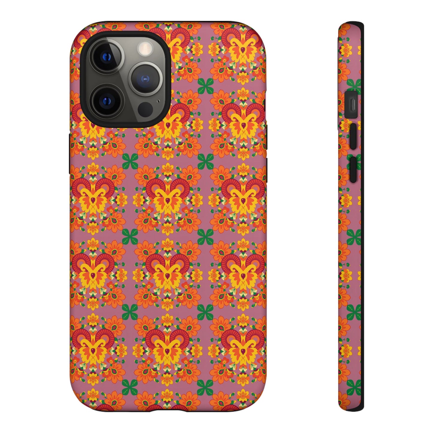 Tough Cases, Aries, Zodiac v1, Flower Pattern