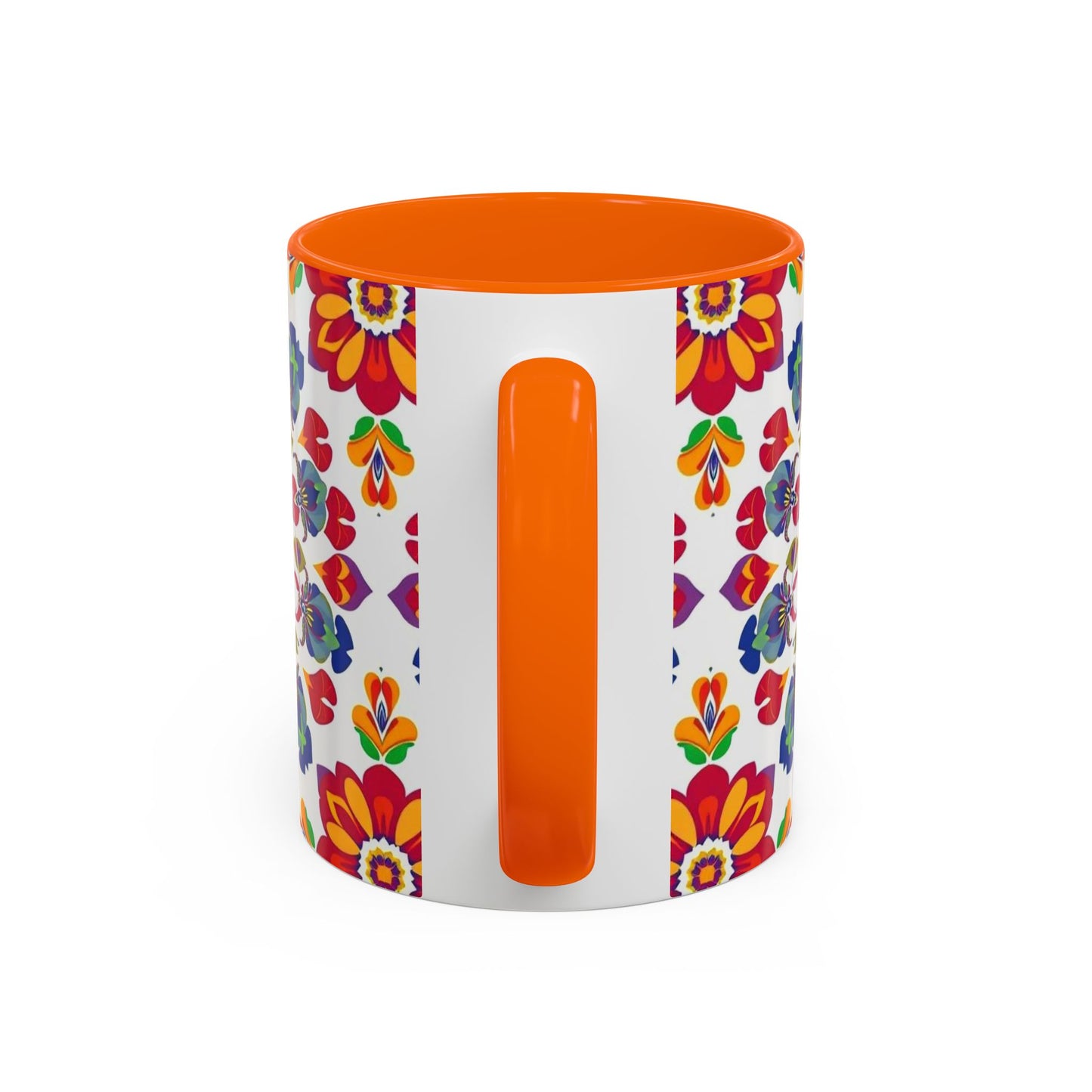 Accent Coffee Mug, Libra, Zodiac v1, Flower Pattern, (11, 15oz)