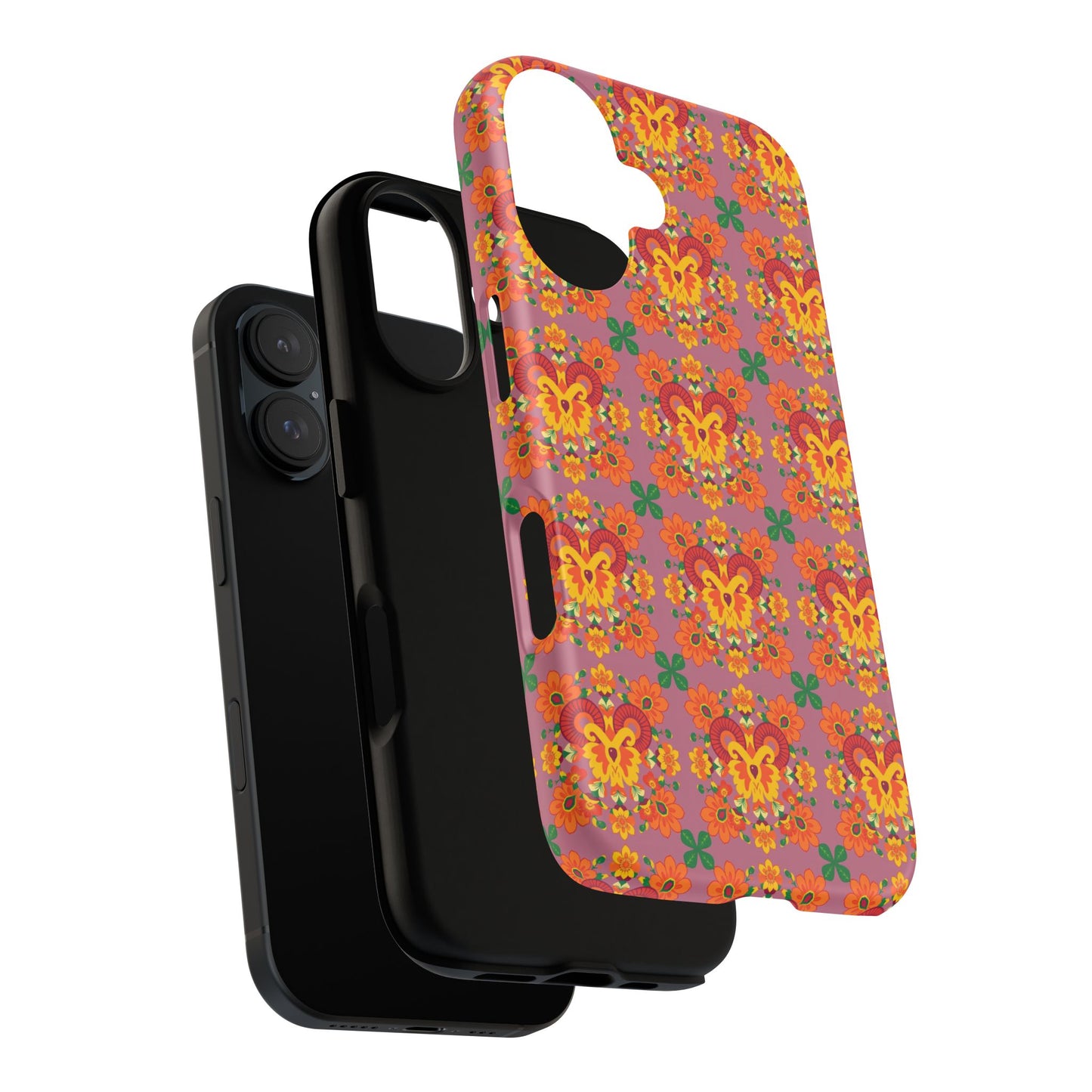 Tough Cases, Aries, Zodiac v1, Flower Pattern