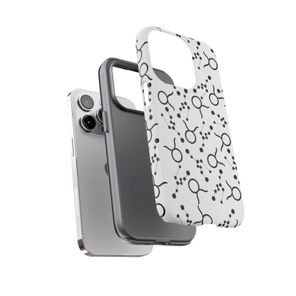 Tough Cases with the Taurus Zodiac sign for iPhone, Samsung Galaxy, and Google Pixel devices
