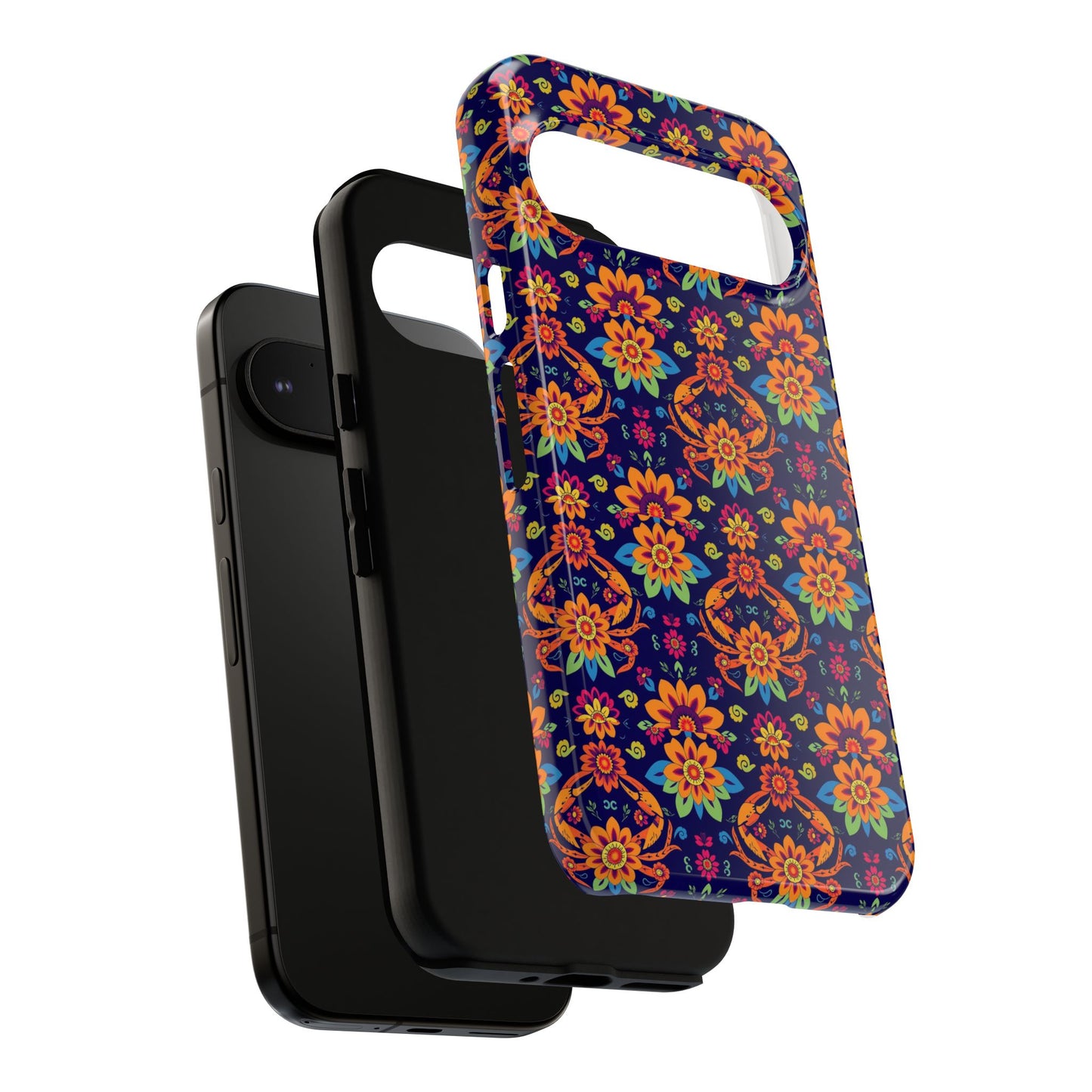 Tough Cases, Cancer, Zodiac, Flower Pattern