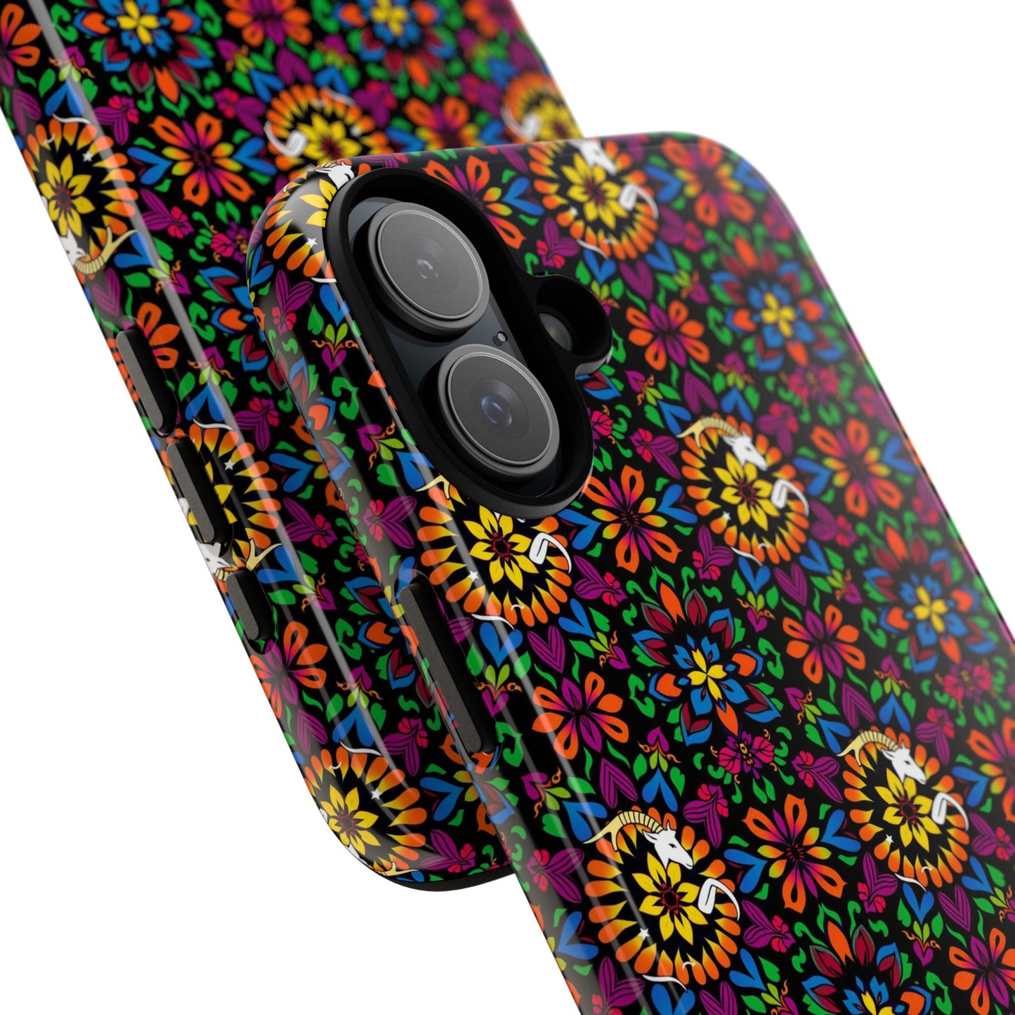 Tough Cases, Capricorn, Zodiac v2, Flower Pattern
