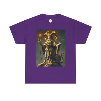 Unisex Heavy Cotton T-Shirt, Taurus God, Zodiac Design