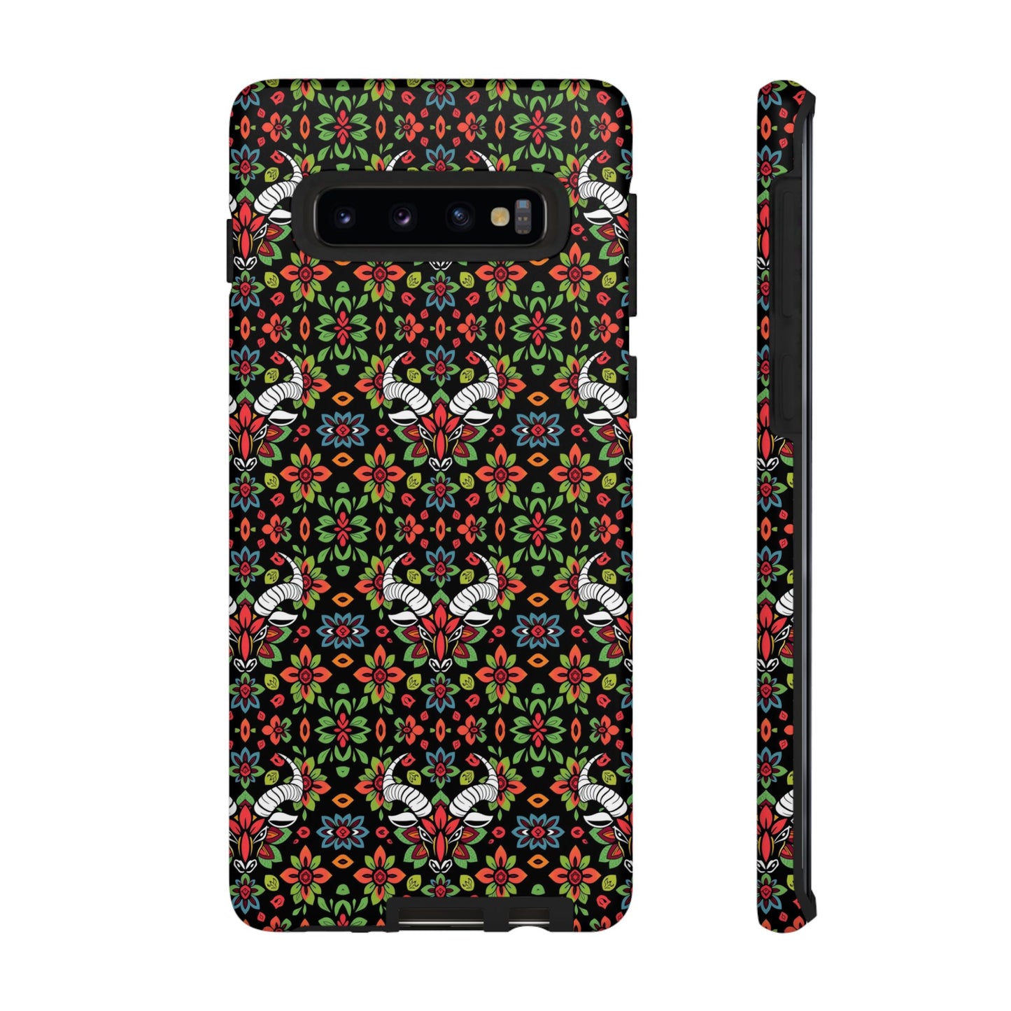 Tough Cases, Taurus, Zodiac v2, Flower Pattern