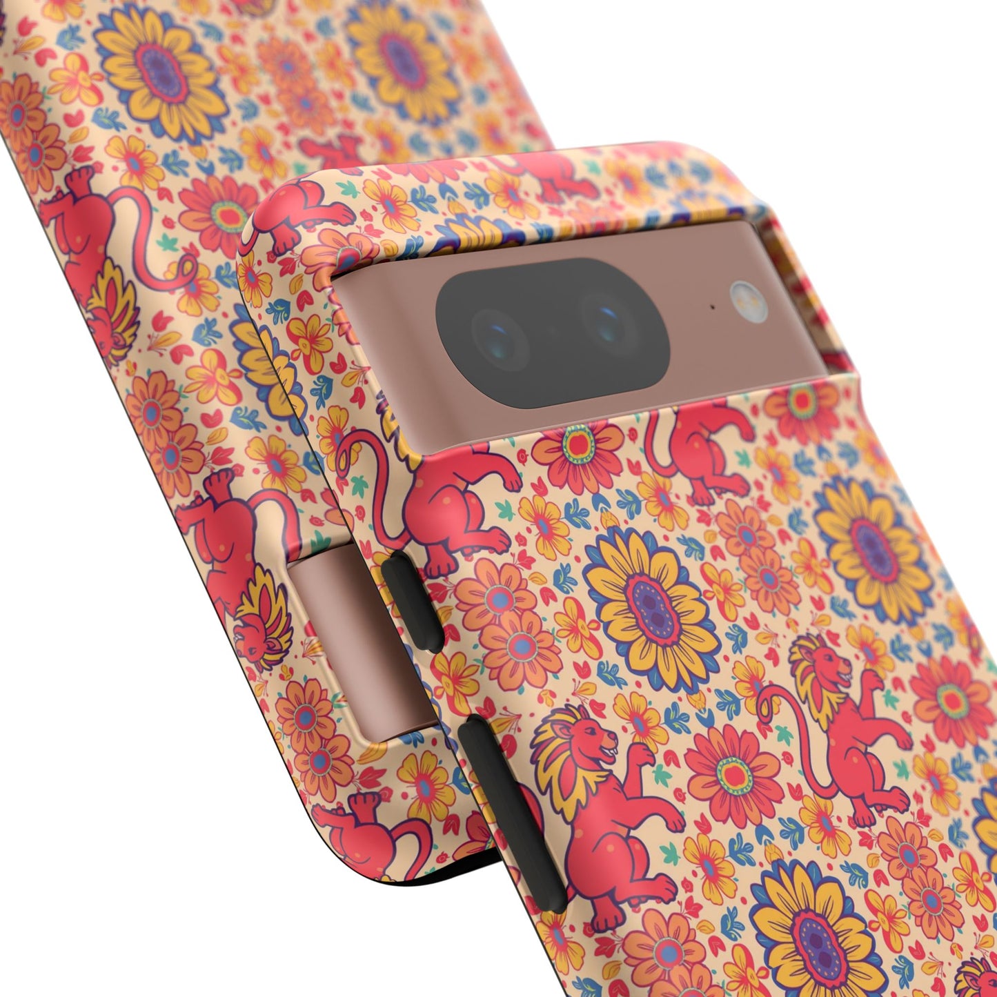 Tough Cases, Leo, Zodiac v1, Flower Pattern