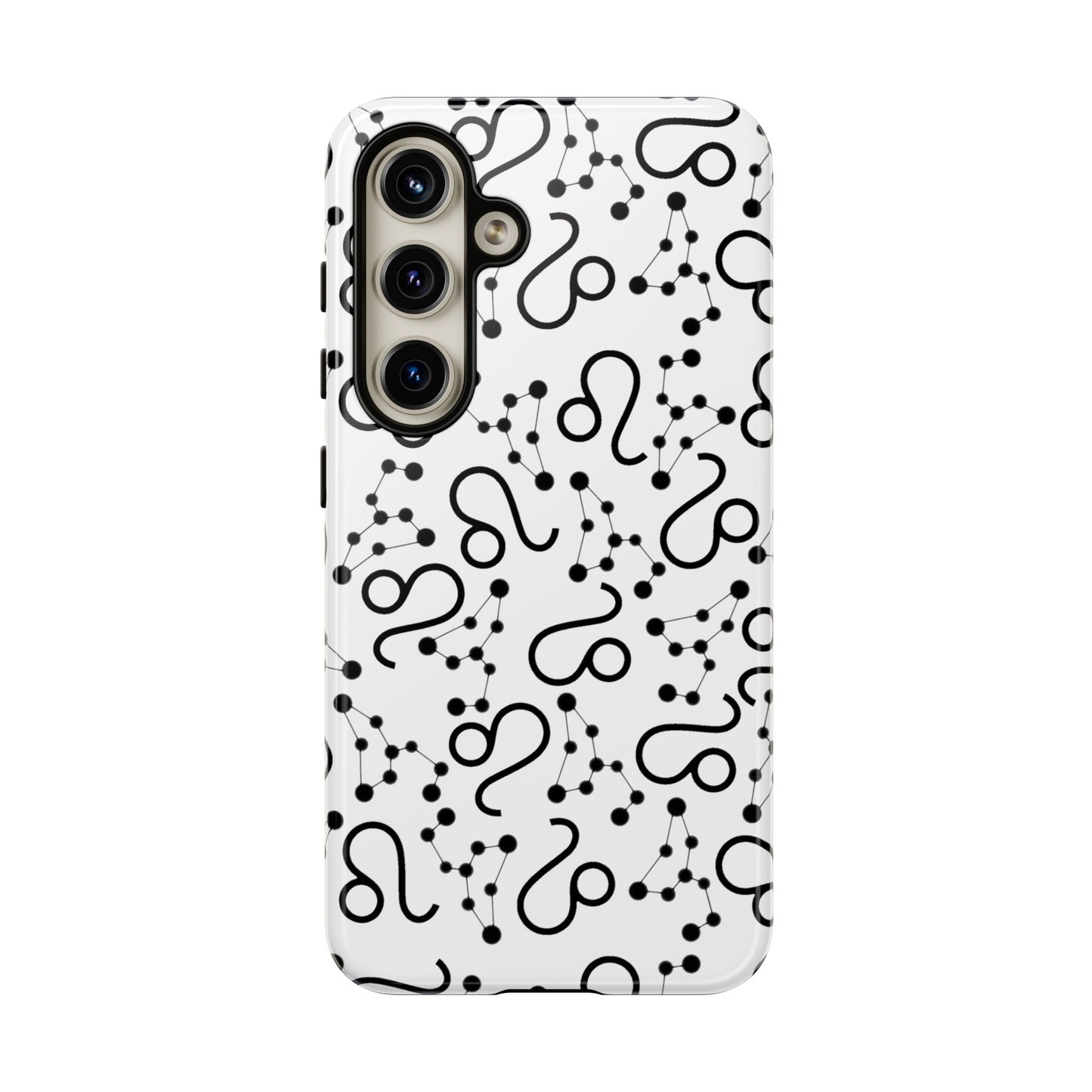 Tough Cases with the Leo Zodiac sign for iPhone, Samsung Galaxy, and Google Pixel devices