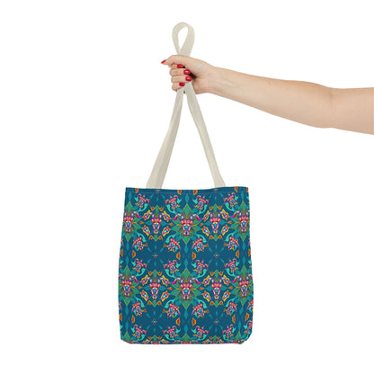 Tote Bag (AOP), Taurus, Zodiac v1, Jewel Pattern