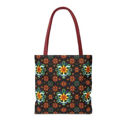 Tote Bag (AOP), Libra, Zodiac v2, Flower Pattern