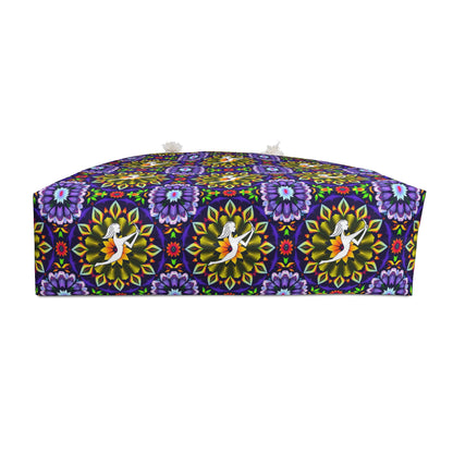 Weekender Bag, Sagittarius, Zodiac v1, Flower Pattern