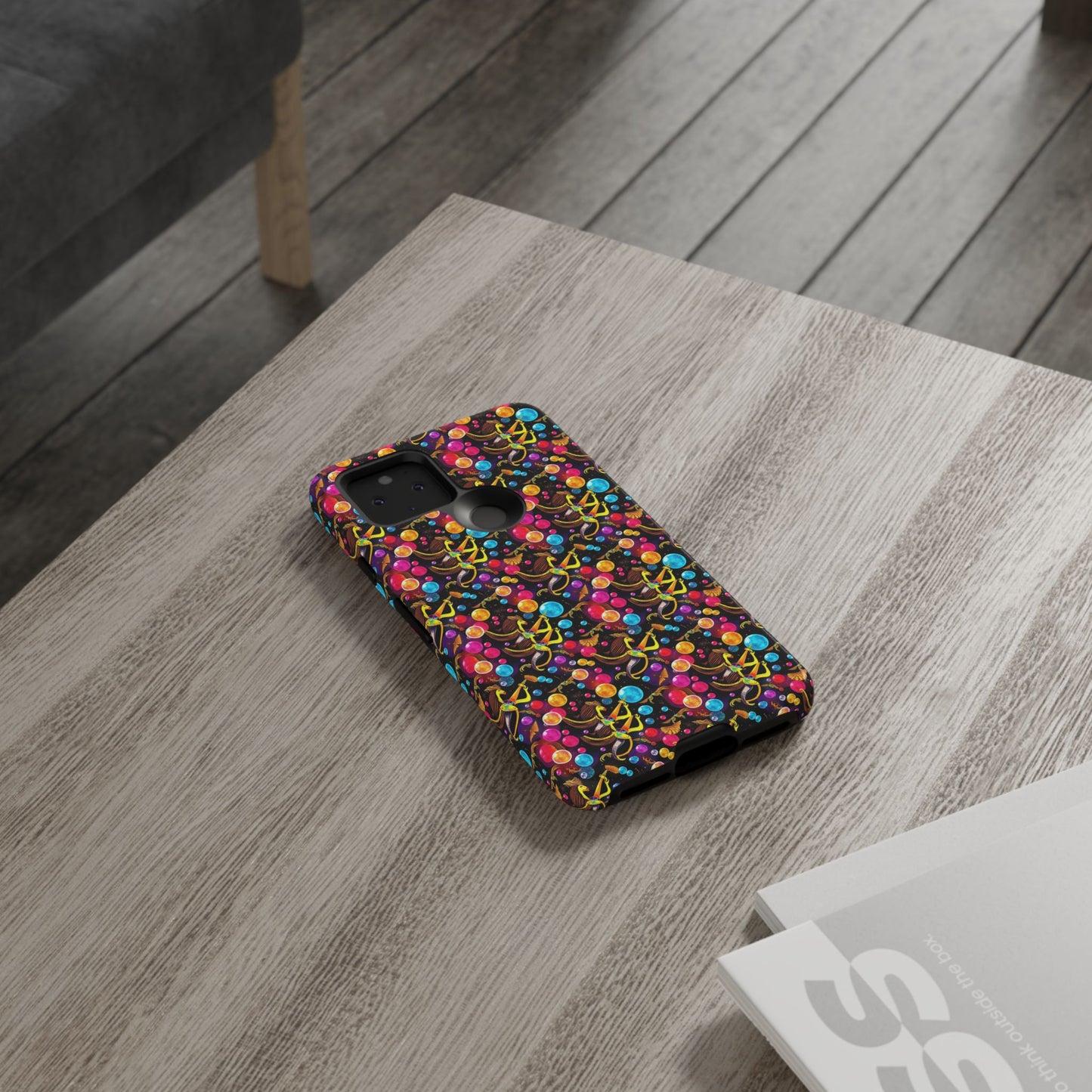 Tough Cases, Sagittarius, Zodiac v1, Bubble Pattern