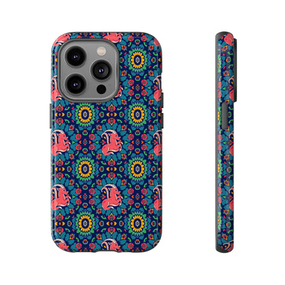 Tough Cases, Capricorn, Zodiac v1, Flower Pattern