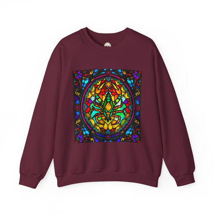 Unisex Heavy Blend™ Crewneck Sweatshirt, Glass 1, Scorpio Zodiac Design