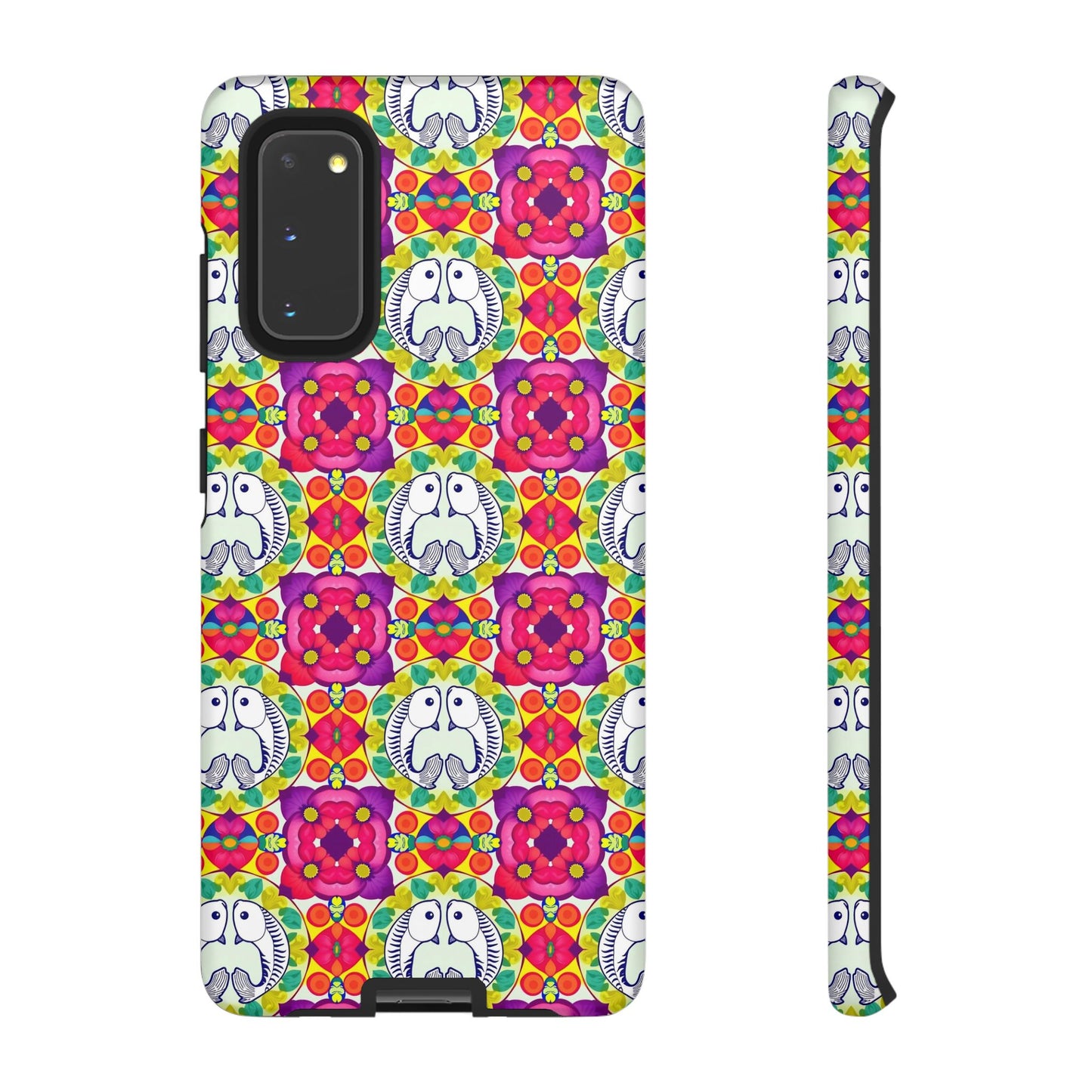 Tough Cases, Pisces, Zodiac v2, Flower Pattern