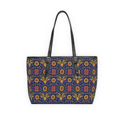 Leather Shoulder Bag, Taurus, Zodiac, Flower Pattern