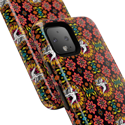 Tough Cases, Sagittarius, Zodiac v2, Flower Pattern