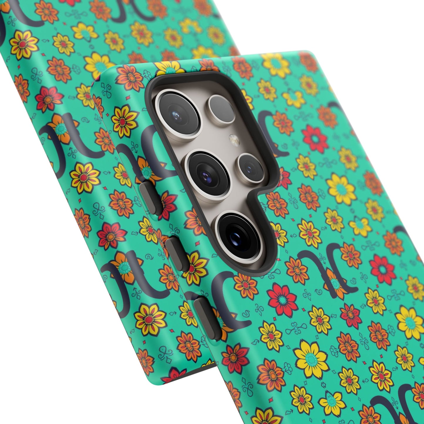 Tough Cases, Aquarius, Zodiac v2, Flower Pattern