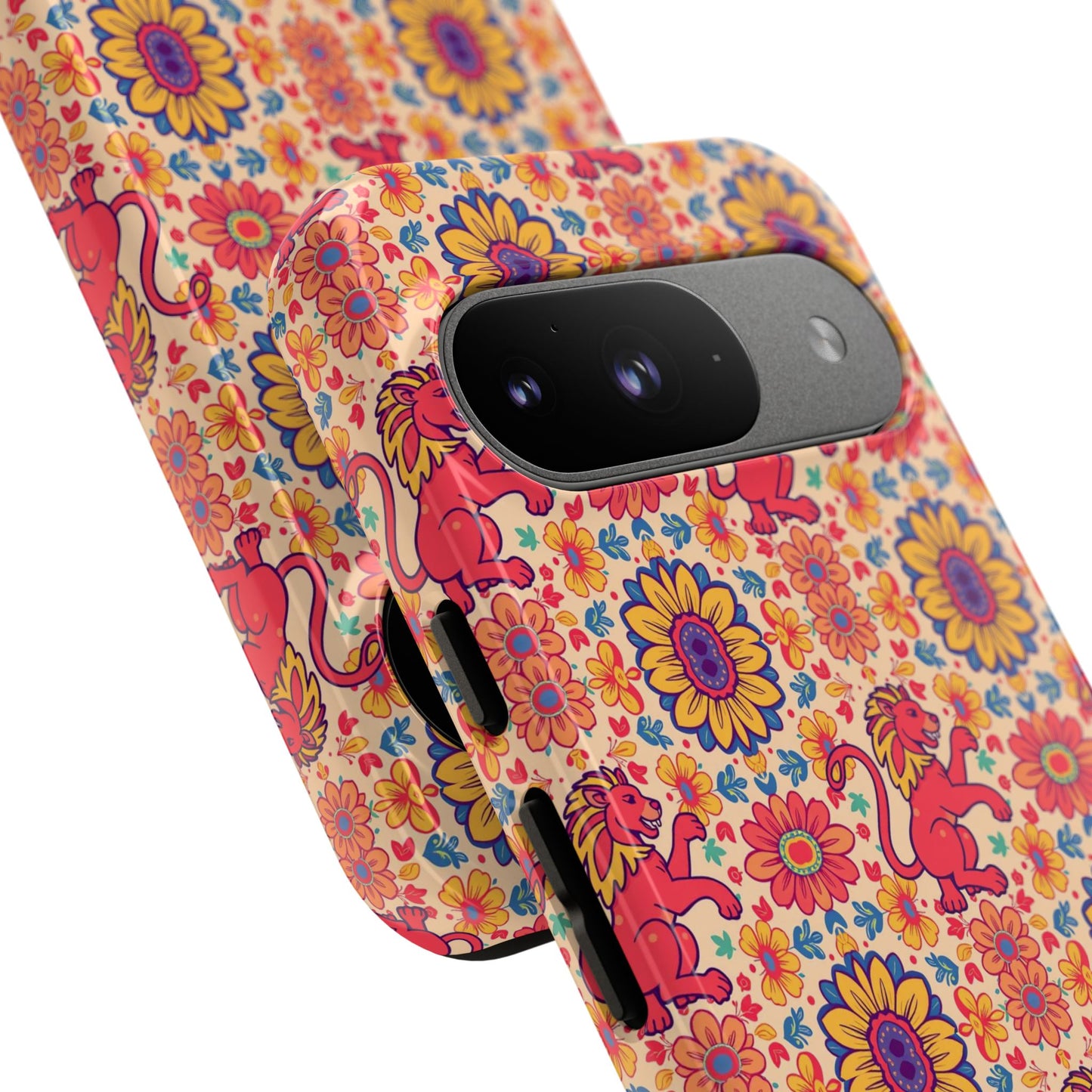 Tough Cases, Leo, Zodiac v1, Flower Pattern