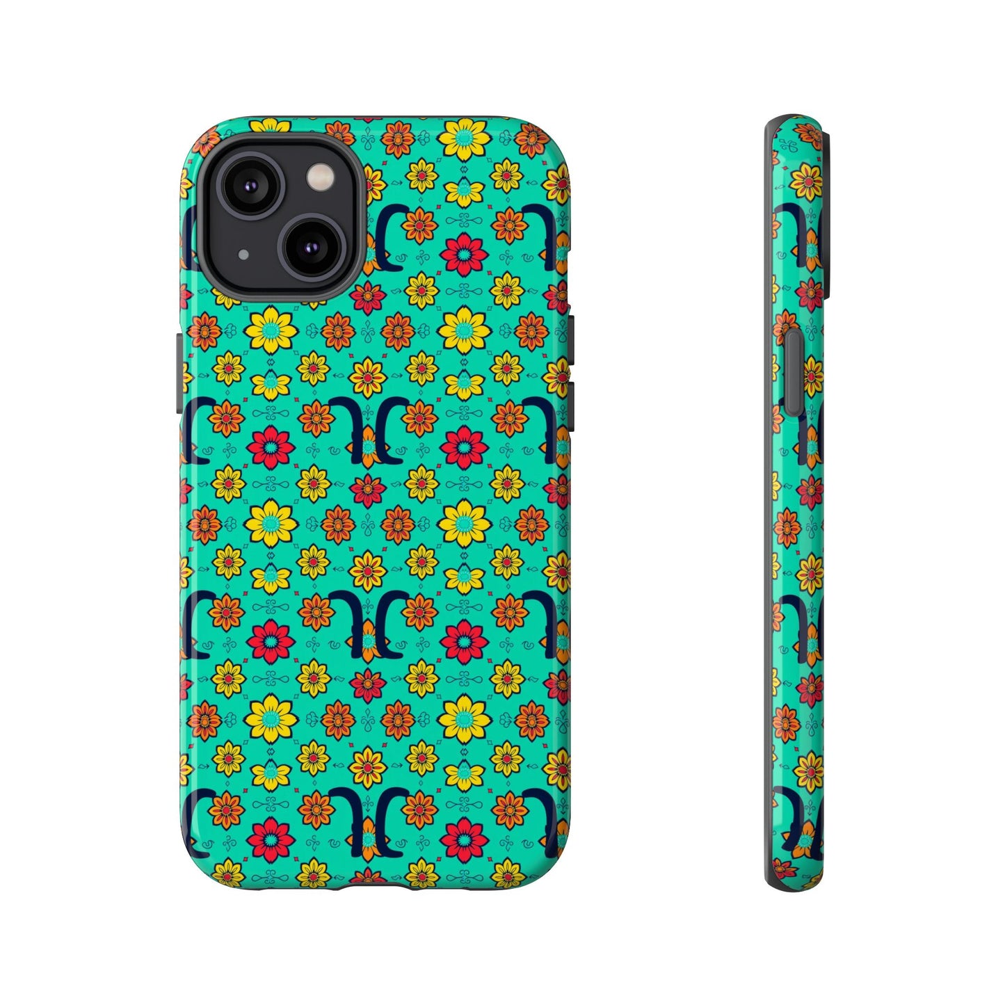 Tough Cases, Aquarius, Zodiac v2, Flower Pattern