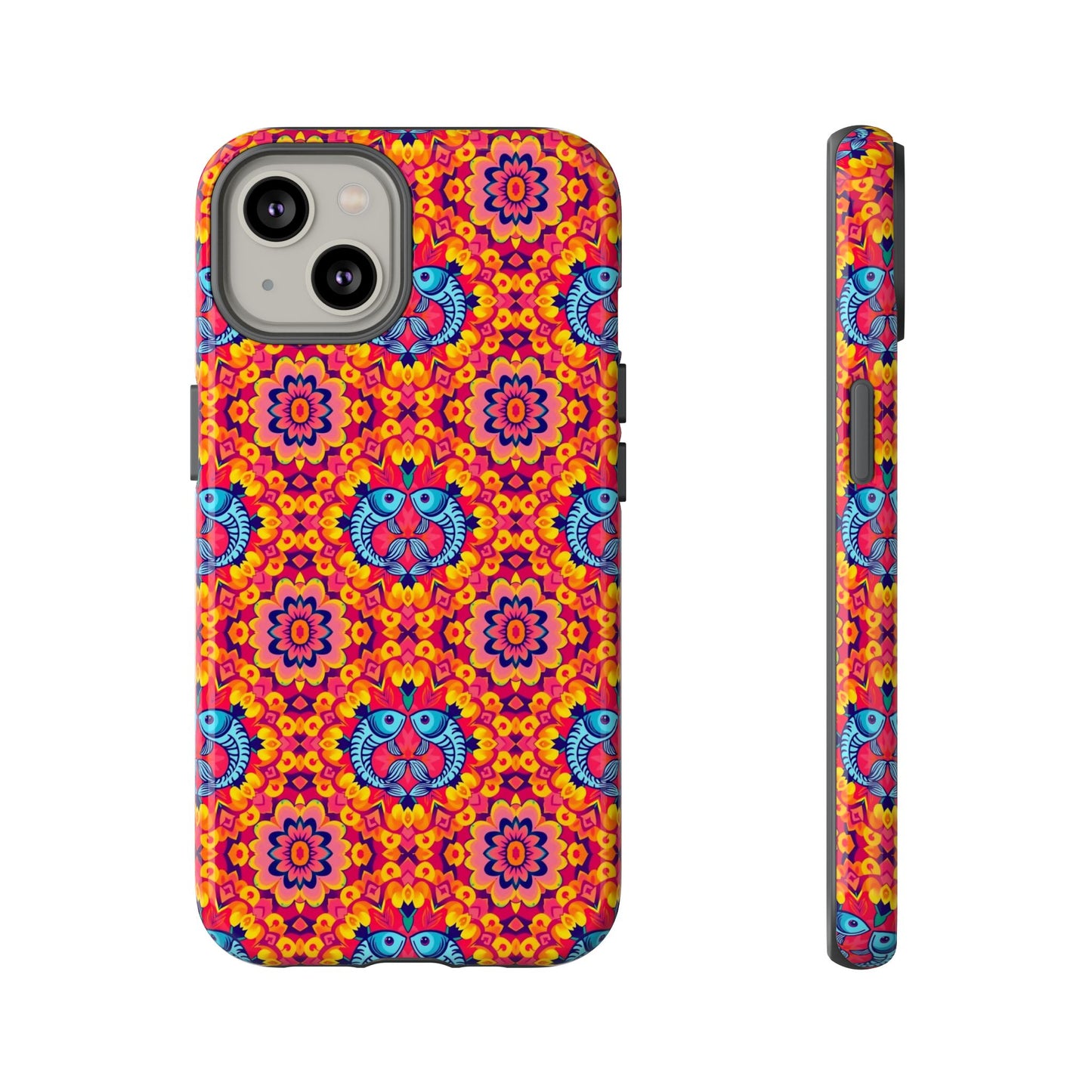Tough Cases, Pisces, Zodiac v1, Flower Pattern