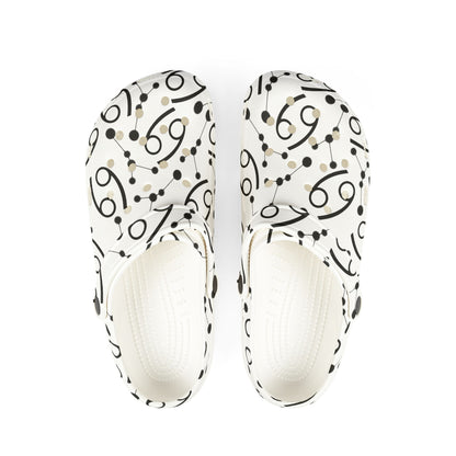 EVA Foam Rubber Shoes (AOP), Material 100% EVA, Cancer Zodiac Design
