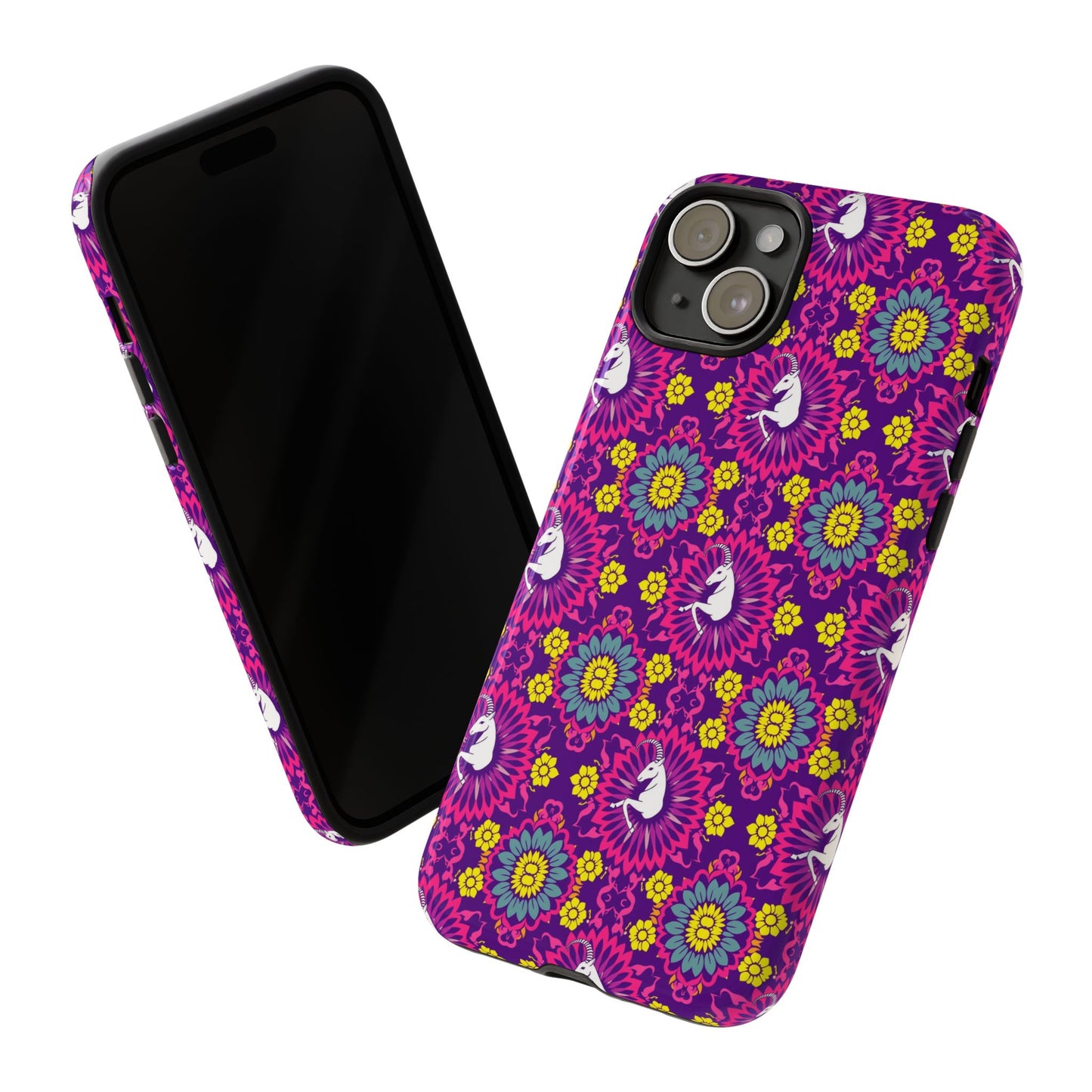 Tough Cases, Capricorn, Zodiac, Flower Pattern