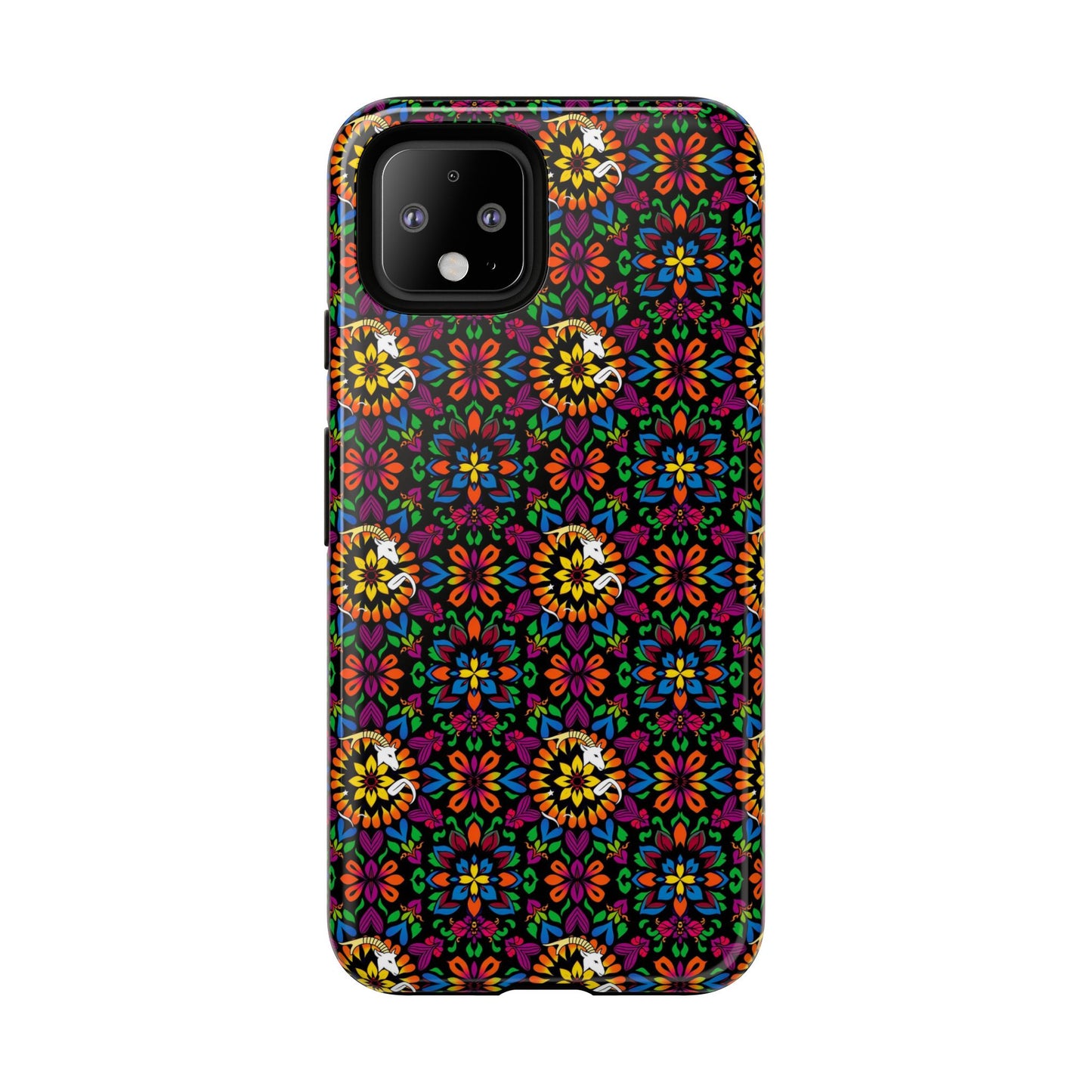 Tough Cases, Capricorn, Zodiac v2, Flower Pattern