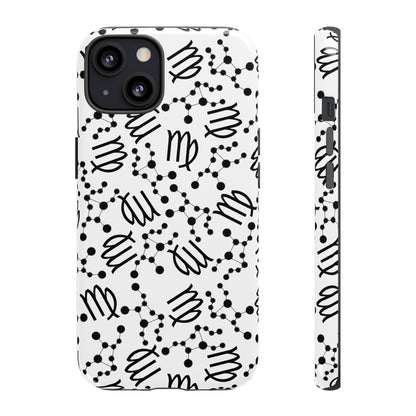 Tough Cases with the Virgo Zodiac sign for iPhone, Samsung Galaxy, and Google Pixel devices