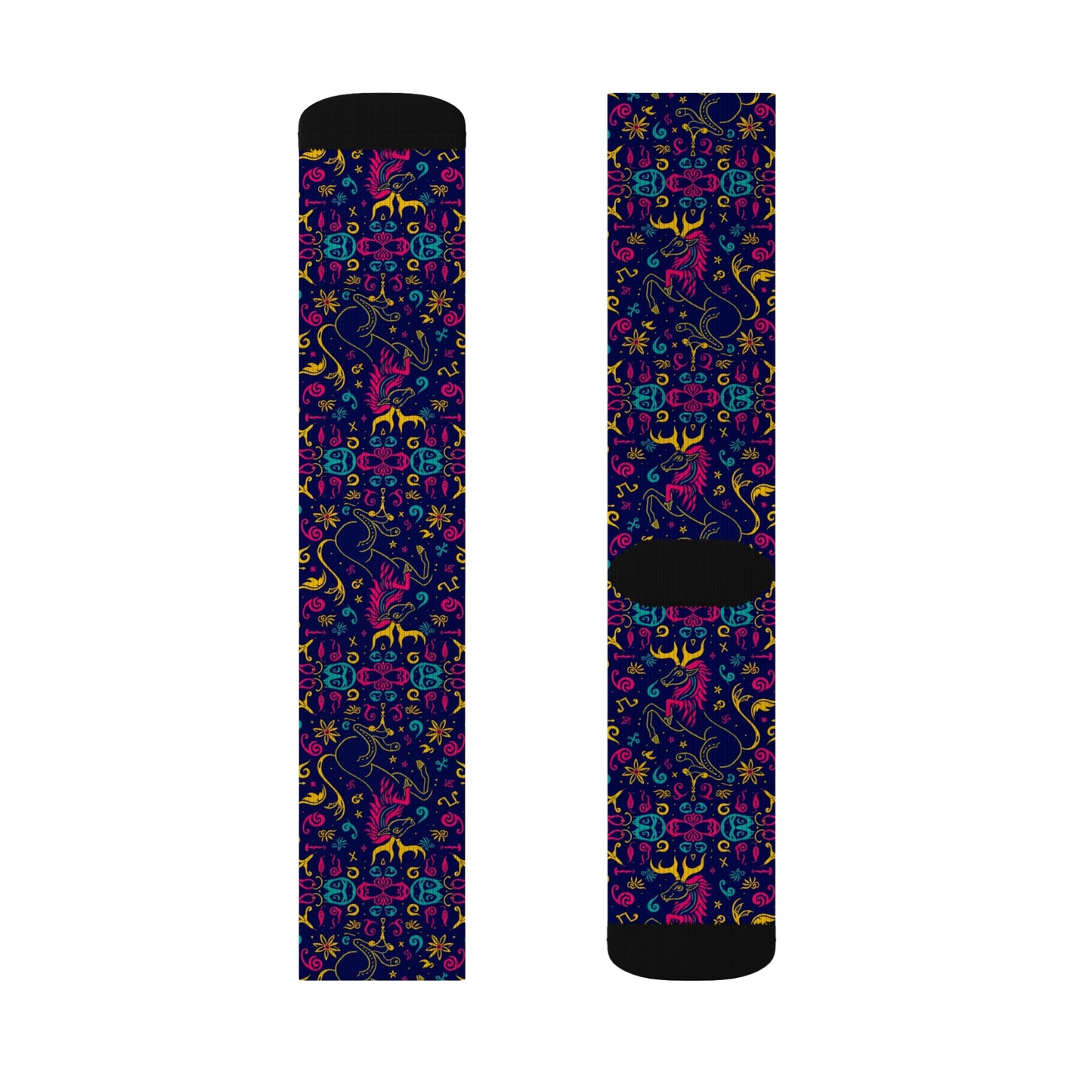 Sublimation Socks, Aquarius, Zodiac v3, Pattern