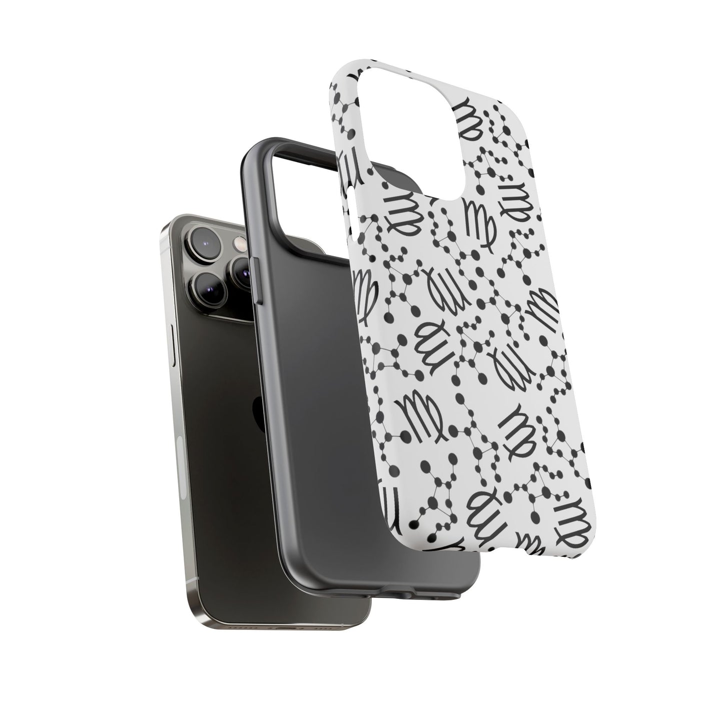 Tough Cases with the Virgo Zodiac sign for iPhone, Samsung Galaxy, and Google Pixel devices