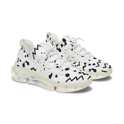 Women's Mesh Sneakers, Constellation & Symbol, Aquarius Zodiac Sign, AOP