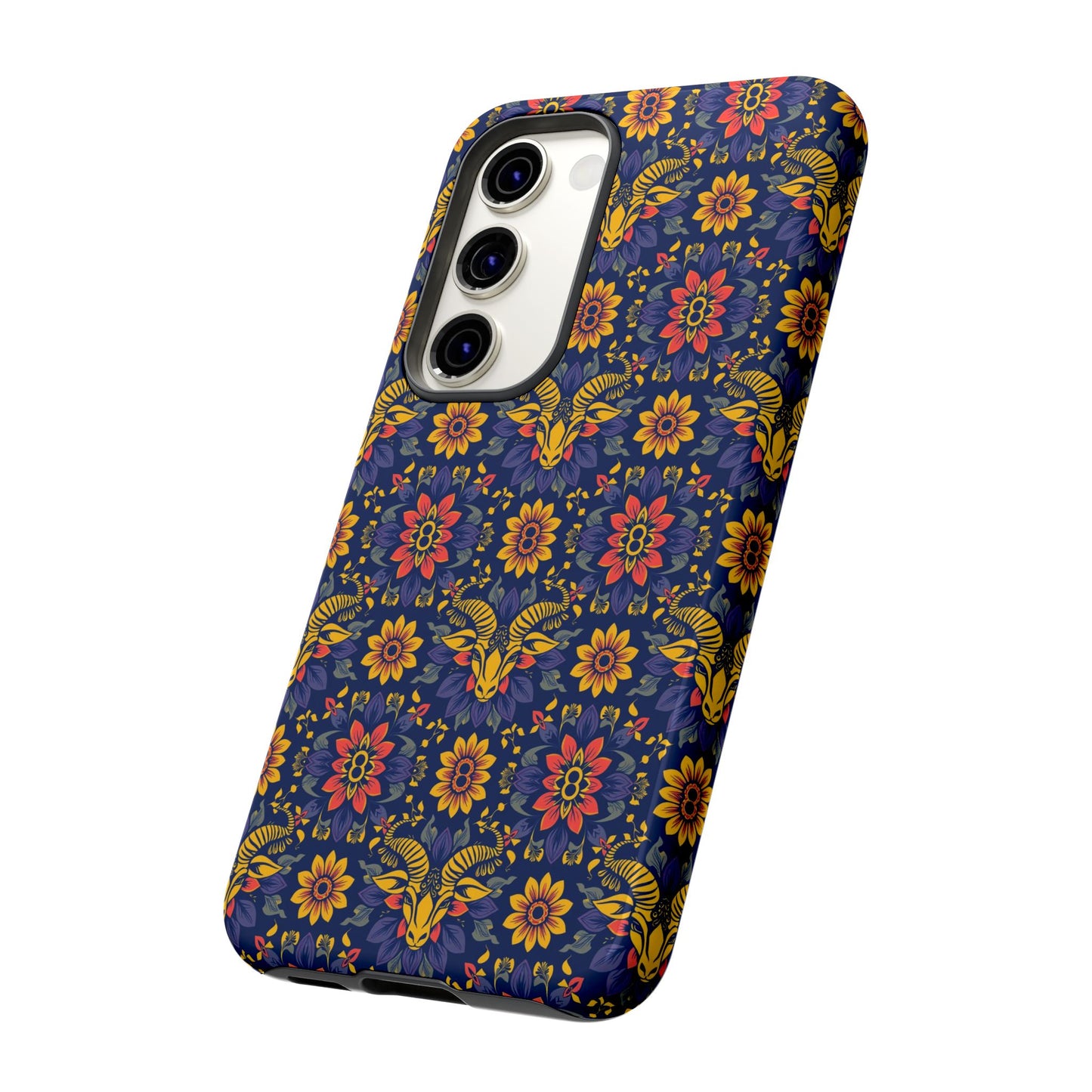 Tough Cases, Taurus, Zodiac v3, Flower Pattern