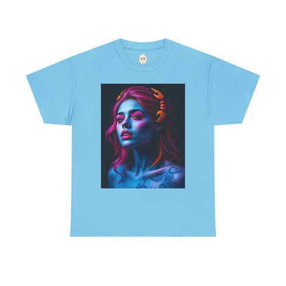 Unisex Heavy Cotton T-Shirt, Scorpio, Zodiac, Sexy Art